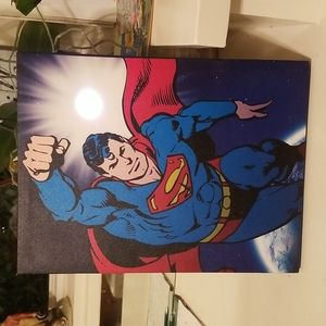 12"x16" SUPERMAN canvas lit Wall Art